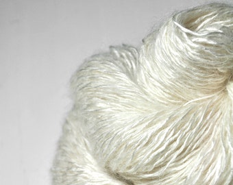 Ghost - natural undyed Silk / Mohair / Polyamide Sport Yarn - Garn ungefärbt - DyeForYarn