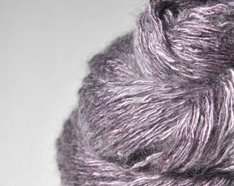 Rose which must not be named - Silk / Mohair / Polyamide Sport Yarn - Purple Hand Dyed Yarn - handgefärbte Seide - DyeForYarn