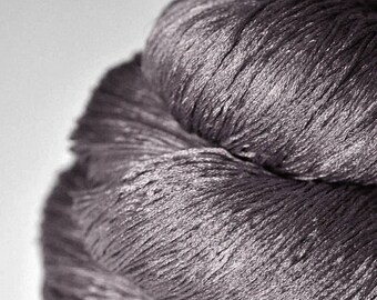 Dead walnut wood - Silk Lace Yarn - knotty skein - Hand Dyed Yarn - handgefärbte Seide - handdyed silk lace yarn - DyeForYarn