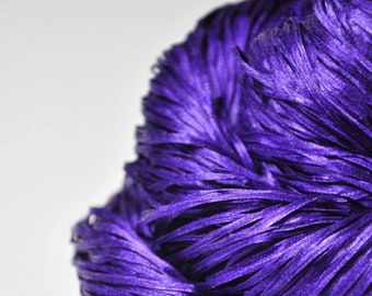 Memory of a fearsome tale - Hand Dyed Silk Tape Lace Yarn - Purple Hand Dyed Yarn - handgefärbte Seide - DyeForYarn