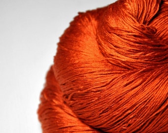 Red-hot metal - Silk Lace Yarn LSOH - Hand Dyed Yarn - handgefärbte Seide - Garn handgefärbt - DyeForYarn