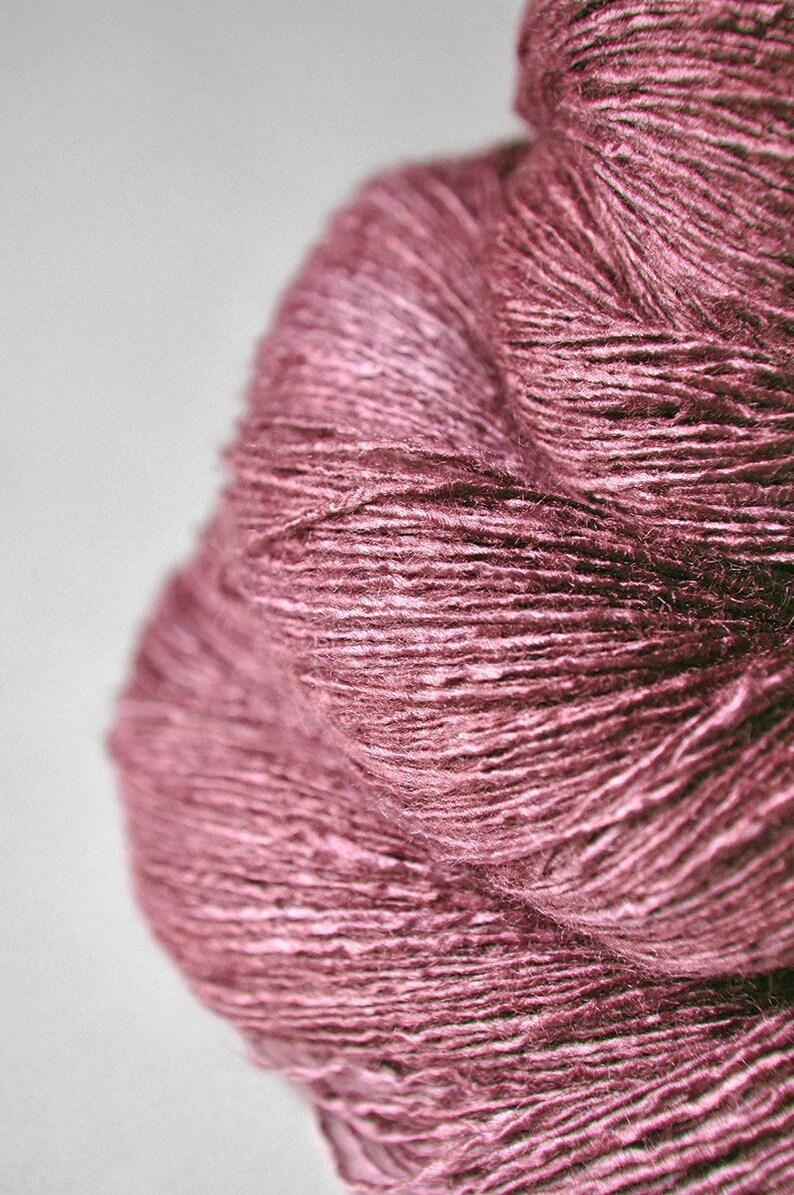 Magnolia lost in time Tussah Silk Lace Yarn Hand Dyed Yarn Etsy