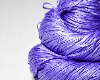 Dozing off at the Slumber Party OOAK - Hand Dyed Silk Tape Lace Yarn - Purple Hand Dyed Yarn - handgefärbte Seide - DyeForYarn