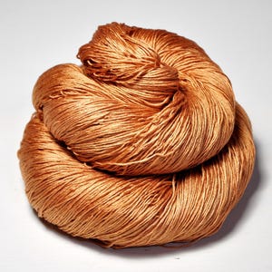 Copperhead bite OOAK - Silk Lace Yarn 90g - Hand Dyed Yarn - handgefärbte Seide - handdyed silk lace yarn - DyeForYarn