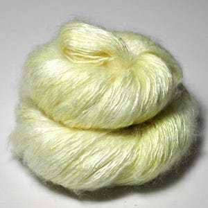 Świeżo wyciskane cytryny - Jedwab / Super Kid Mohair / Poliamid Sport Yarn - Przędza farbowana ręcznie - Garn handgefärbt - DyeForYarn