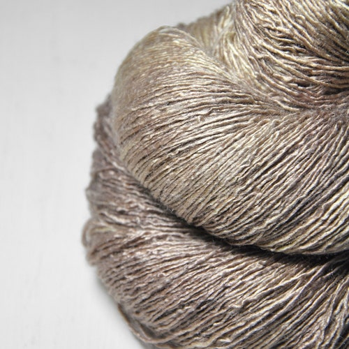 Deeply Hidden Under Sand Tussah Silk Lace Yarn Hand -