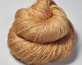 Too much caramel cake - Tussah Silk Lace Yarn LSOH - Hand Dyed Yarn - handgefärbte Seide - Garn handgefärbt - DyeForYarn