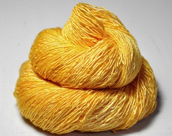 Sunny summer day - Tussah Silk Fingering Yarn - Hand Dyed Yarn - handgefärbte Seide  - Garn handgefärbt - DyeForYarn