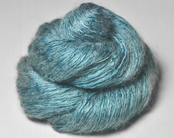 Lady of the Lake - Silk / Mohair / Polyamide Sport Yarn - Hand Dyed Yarn - handgefärbte Seide  - Garn handgefärbt - DyeForYarn