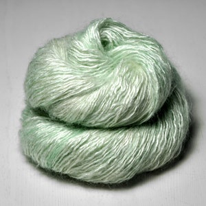 Fading scent of woodruff - Silk / Super Kid Mohair / Polyamide Sport Yarn - Hand Dyed Yarn - Garn handgefärbt - DyeForYarn