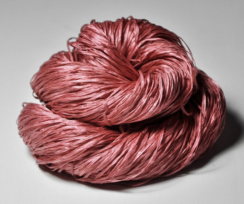 Broken Brick Hand Dyed Silk Tape Lace Yarn Hand Dyed Yarn Etsy