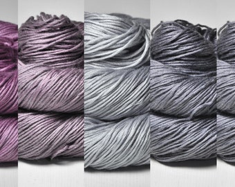 Profitez des petites choses - Gradient Set of Silk / Cashmere Fingering Yarn - Hand Dyed Yarn - Garn handgefärbt - DyeForYarn