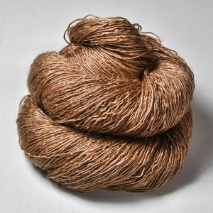 Tired Hamster - Tussah Silk Lace Yarn - Hand Dyed Yarn - handgefärbte Seide  - Garn handgefärbt - DyeForYarn