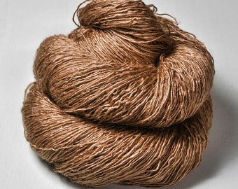 Tired Hamster - Tussah Silk Lace Yarn - Hand Dyed Yarn - handgefärbte Seide  - Garn handgefärbt - DyeForYarn