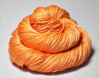 Orange sunrise OOAK - Seide / Kaschmir Fingering Garn - Garn handgefärbt - DyeForYarn