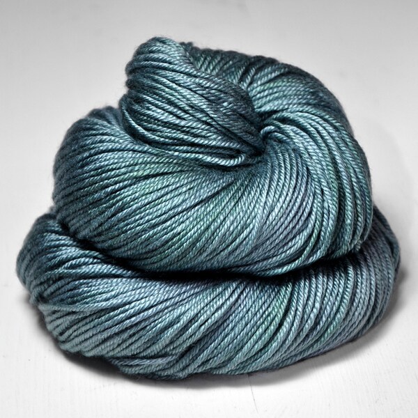 Rain in a graveyard - Silk / Merino DK Yarn superwash - Hand Dyed Yarn - handgefärbte Seide - Garn handgefärbt - DyeForYarn