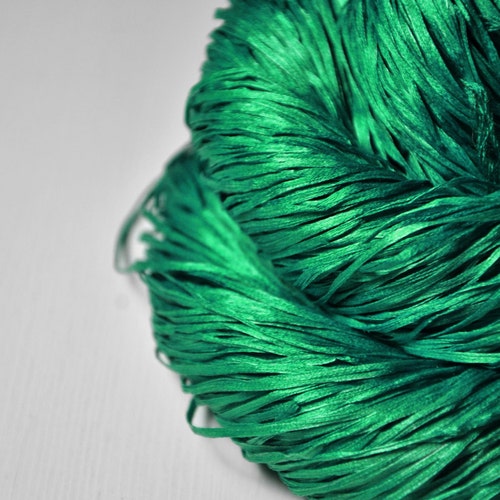 Hot Desire Red Silk Tape Lace Yarn Hand Dyed Yarn Etsy