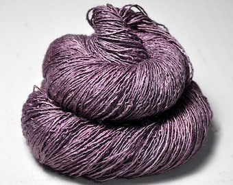 Deadnettle on it's way to paradise OOAK - Tussah Silk Fingering Yarn  - Hand Dyed Yarn - handgefärbte Seide - DyeForYarn