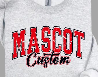 Niestandardowa maskotka drużyny SVG, Sport SVG, Niestandardowy duch szkoły SVG, Niestandardowa maskotka SVG, Duch drużyny SVG, Pobieranie cyfrowe