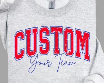 Benutzerdefiniertes Maskottchen PNG, Team-Shirts, personalisiertes Schulteam, Schulhemd png, Maskottchenname und -farben, Teamlogo, digitale Datei, PNG-Datei