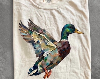 Comfort Colors® Mallard Duck shirt, Fancy shirt, Everyday shirt, Boujee shirt, Flying Mallard shirt, Preppy Animal shirt, Hunting shirt