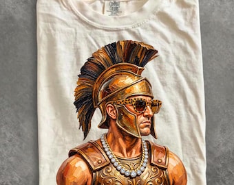 Comfort Colors® Glam Trojan Shirt, Bling Leopard Print Spirit Wear T-Shirt, Boujee Preppy Graphic Tee, Trojans School Mascot Gift