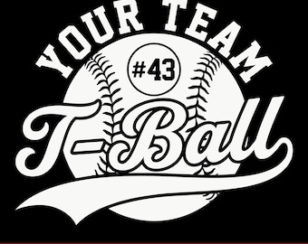 T-ball Png, T-ball Team Template Png, T-ball Mom Png, T-ball Team Shirts Png, T-ball Logo Svg