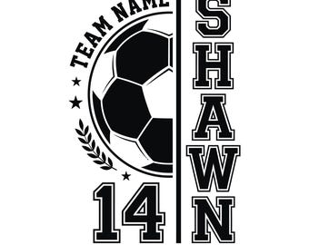 Soccer Team Png, Soccer Mom Png, Soccer Ball Player Template, Soccer Shirt Png, Personalized Shirt, Team Jersey Png, Cut File For Cricut