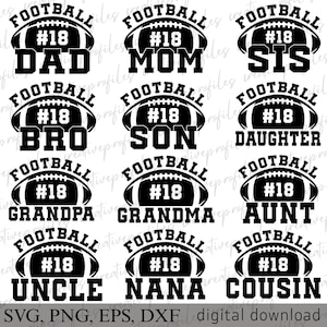 Football Svg, Football Family svg, Football Shirt SVG, Football SVG Bundle, Football Dad svg, Football Mom svg, Cut File Cricut