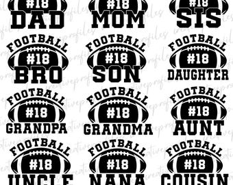 Football Svg, Football Family svg, Football Shirt SVG, Football SVG Bundle, Football Dad svg, Football Mom svg, Cut File Cricut