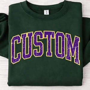 Custom Name Shirt, Personalized School Team Mascot Varsity Curved Shirt, Mama Shirt, Preppy Letter Shirt, Spring Mama Shirt, game day Shirt