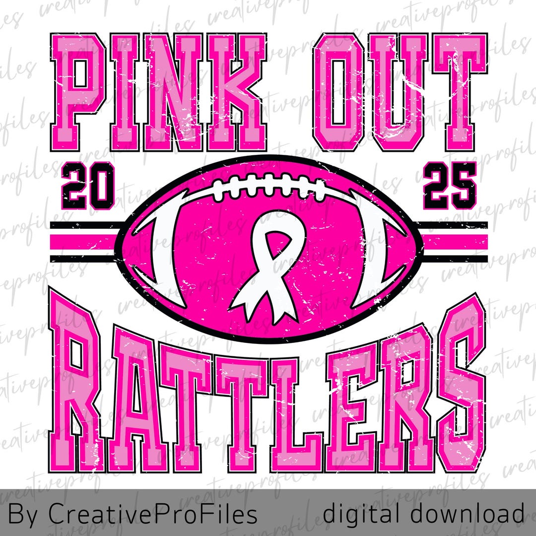 Pink Out Rattlers PNG, Rattlers Png, Football Png, Game Day Png ...