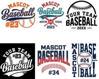 Baseball Team Png Bundle, Baseball Png, Baseball Team Template Png, Baseball Mom Png,  Baseball Team Shirt Png, Baseball Logo