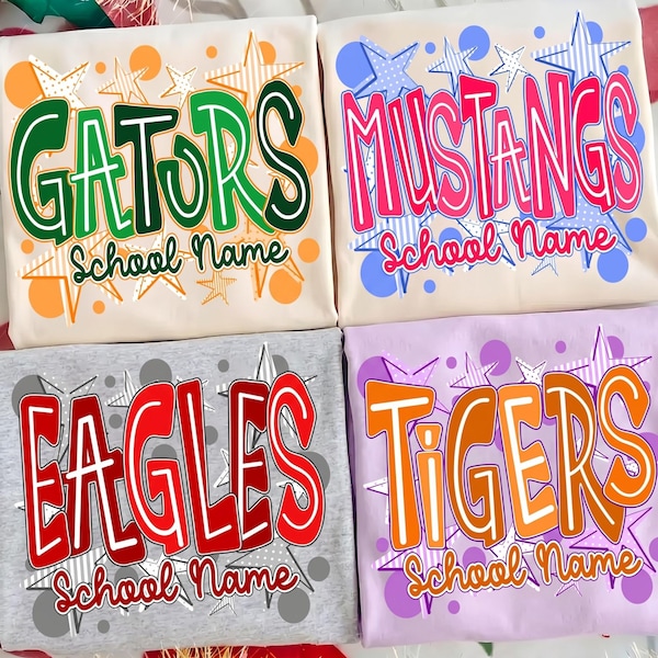 Custom Mascot Shirt, School Spirit T-Shirt, Neon Test Day Shirt, Back To School Shirt, Test Day