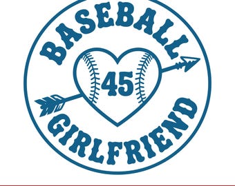 Baseball Girlfriend Shirt Png, For Girls, Baseball Cricut Cut Files, Silhouette, Design for Tumble