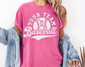 Custom Baseball Shirt, Personalized Team Name Tshirt