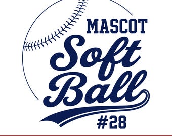 Softball Png, Softball Team Template Png, Png Files for Cricut, Softball Mom Png, Softball Team Shirts Png, Softball Logo Png