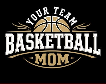 Basketball Team Template, Png Team Logo Shirts, Basketball Mom Png, Cricut, Silhouette, Team Jersey, Sublimation Designs