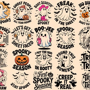90+ Retro Halloween SVG PNG Bundle, Halloween SVG Bundle, Halloween Svg, Cute Ghost Svg, Spooky Season Svg, T shirt svg, Cricut, silhouette