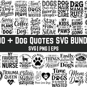 Hund Zitate SVG-Bundle, Hund Zitate SVG, Hund Mama Blatt, Pfotenabdrücke SVG, Hund Mama, Hundeliebhaber Blatt, Pelz Mama Blatt, Cricut Cut Datei, Silhouette