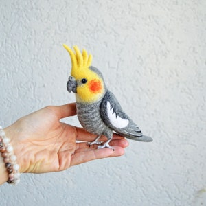 DIY Cockatiel Felting Instructions Instant Download PDF wool roommate / craft instructions, needle felting tutorial image 10