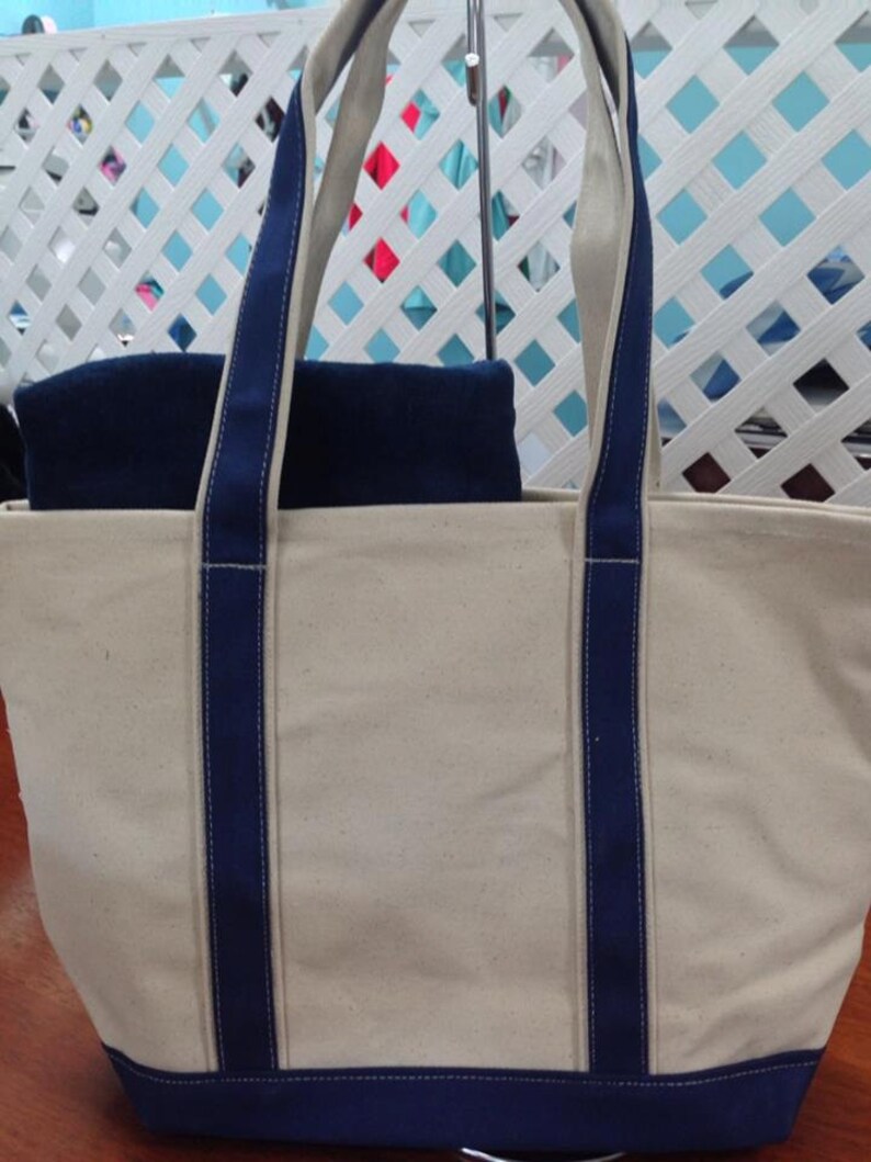 monogrammed beach bag and towel