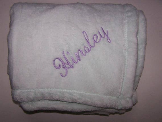 Personalized Monogrammed Baby Blanket Made with Soft Tahoe Fleece Girl or Boy