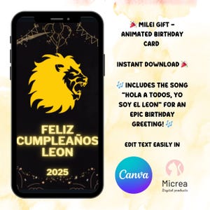 Regalo Milei - Tarjeta de Cumprimentos Animada para WhatsApp e Redes Sociais | Baixar Instantâneo