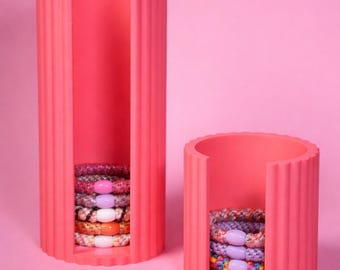 Opbergrek voor haarelastiekjes, 3D-geprint, voor Kknekki-cadeautjes, wattenschijfjes, badkamerdecoratie