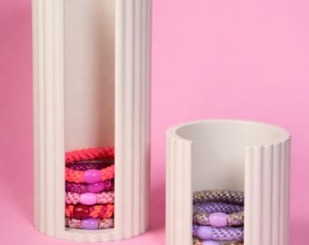 Haarband Aufbewahrung 3D Druck Haargummi Halterung für Kknekki Geschenk Wattepads Badezimmer Deko