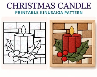 Kinusaiga-Muster für Weihnachtskerzen | PDF | Digitaler Download