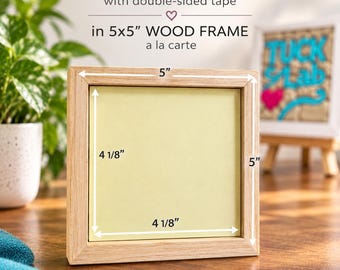 DIY Kinusaiga Art | 5x5" wood frame a la carte |