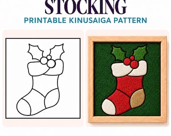 Kinusaiga-Weihnachtsstrumpf-Anleitung | PDF | Digitaler Download