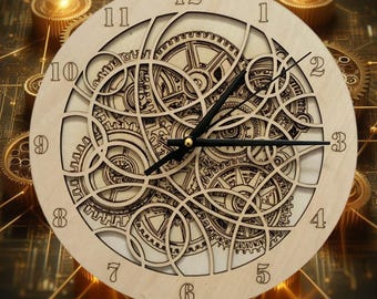 Unique abstract geometric wall clock, ideal for the lounge, bedroom, office, or home decor.